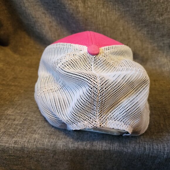 Girl's '47 Brand Pink/White Baltimore Orioles Heart Mesh Back Snapback Hat - Picture 3 of 9